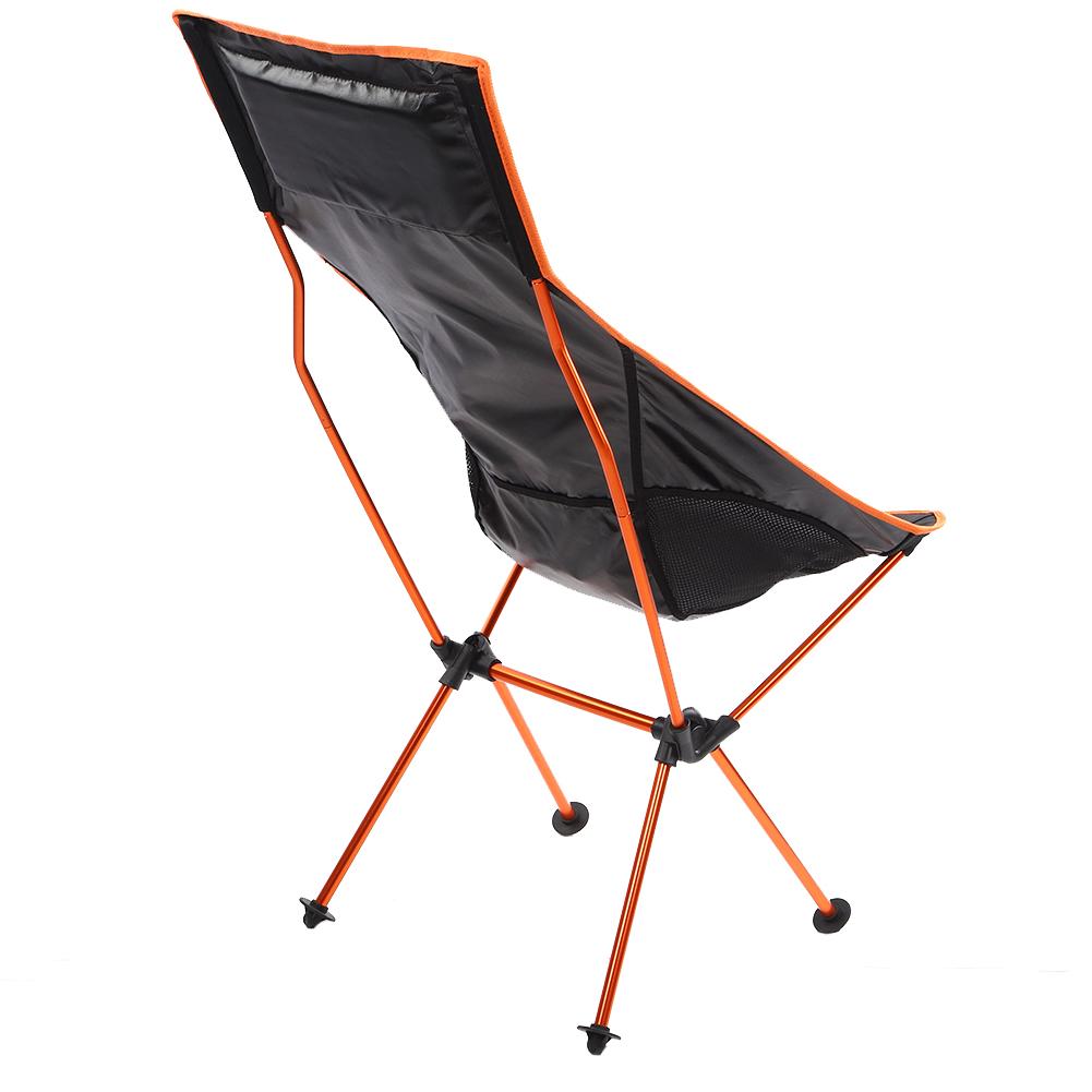 Chaise Pliable Alliage d'Aluminium 7075 Siège Lune avec Oreiller pour Plage Randonnée Pêche Pique-nique Extérieur