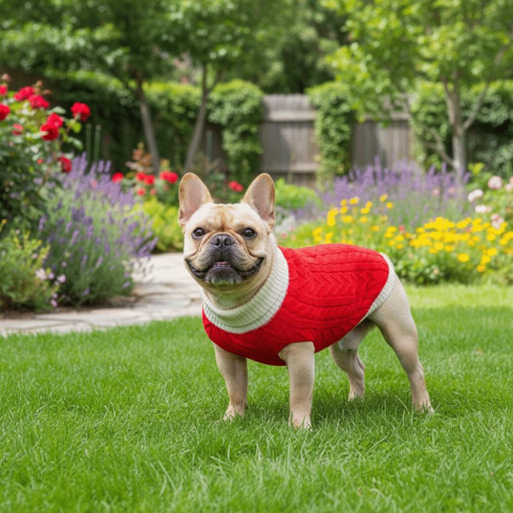 Dog Costumes Warm Turtleneck Dog Sweaters Soft Cozy Dog Pullover Jumper High Stretch Wear-resistant Puppy Jacket Medium Dogs
