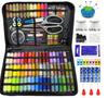 Portable Sewing Kit: 226-Piece Needle & Thread Set with Storage Box