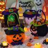 Halloween Dekoration Kinder Süßigkeitentüte Kindergarten Tragetasche Kürbis Eimer Glas Aktivität Kleine Geschenk Süßigkeiten Aufbewahrungsbeutel