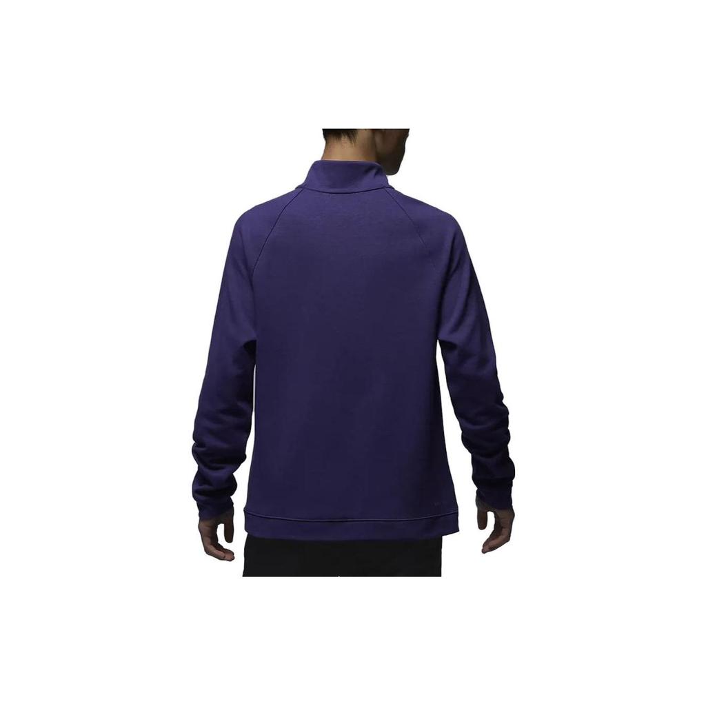Jordan Sport Stand Collar Half-Zip Sweatshirt Men Tops Purple FB7564-502