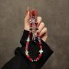 Fashion Luxury Sparkling Butterfly Pvc Phone Chain With Crystal Beads For Women And Men