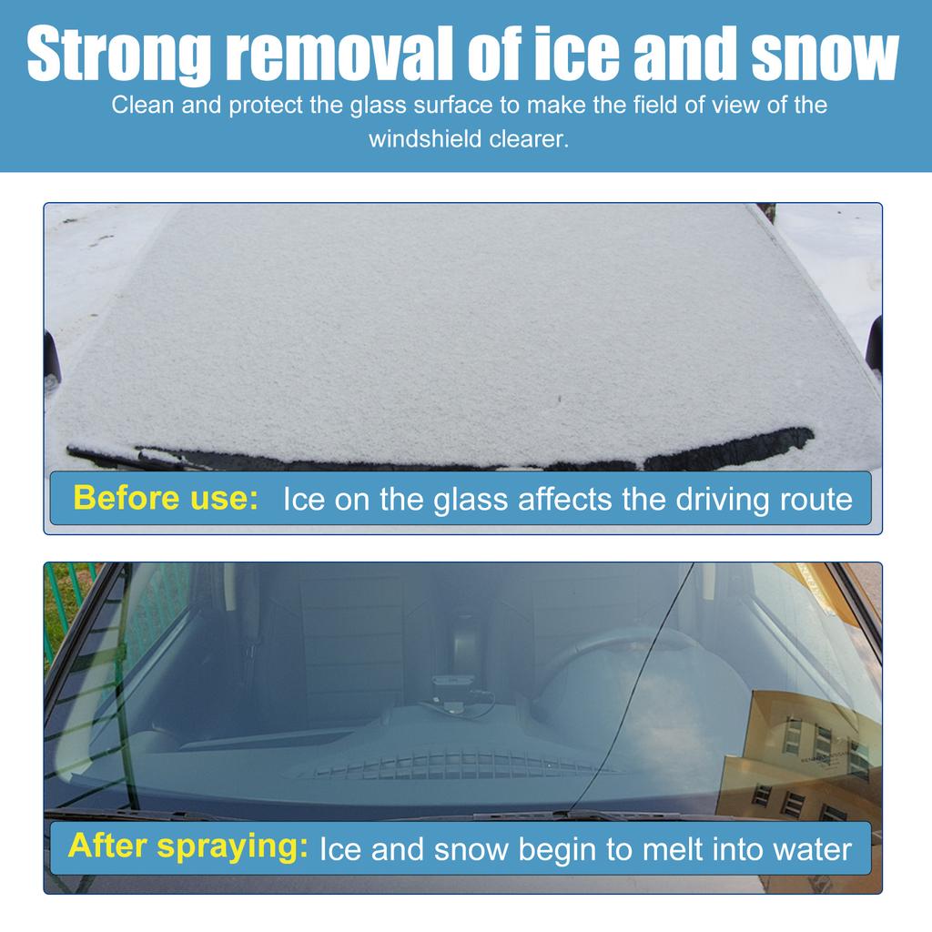 Car Snow Deicing Spray Ice Remover Winter Window Locks Defrosting Liquid Glass Cleaning Handles Anti Slip Auto Supplies