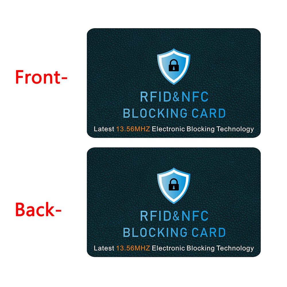RFID Blocking Card 5 Pack Bank Debit Credit Card Protector Anti-Theft Contactless NFC Blocker Entire Wallet Protection