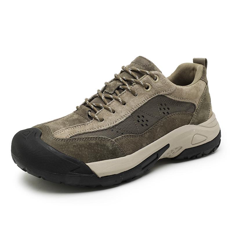 Fashion 2025 New Khaki Quality Men Hiking Shoes Non Slip Hiking Sneakers Comfortable Sneakers for Training Shoes for Men Sneaker Gray