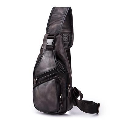 Borsa a tracolla da viaggio con tracolla a tracolla da uomo in vera pelle, design alla moda