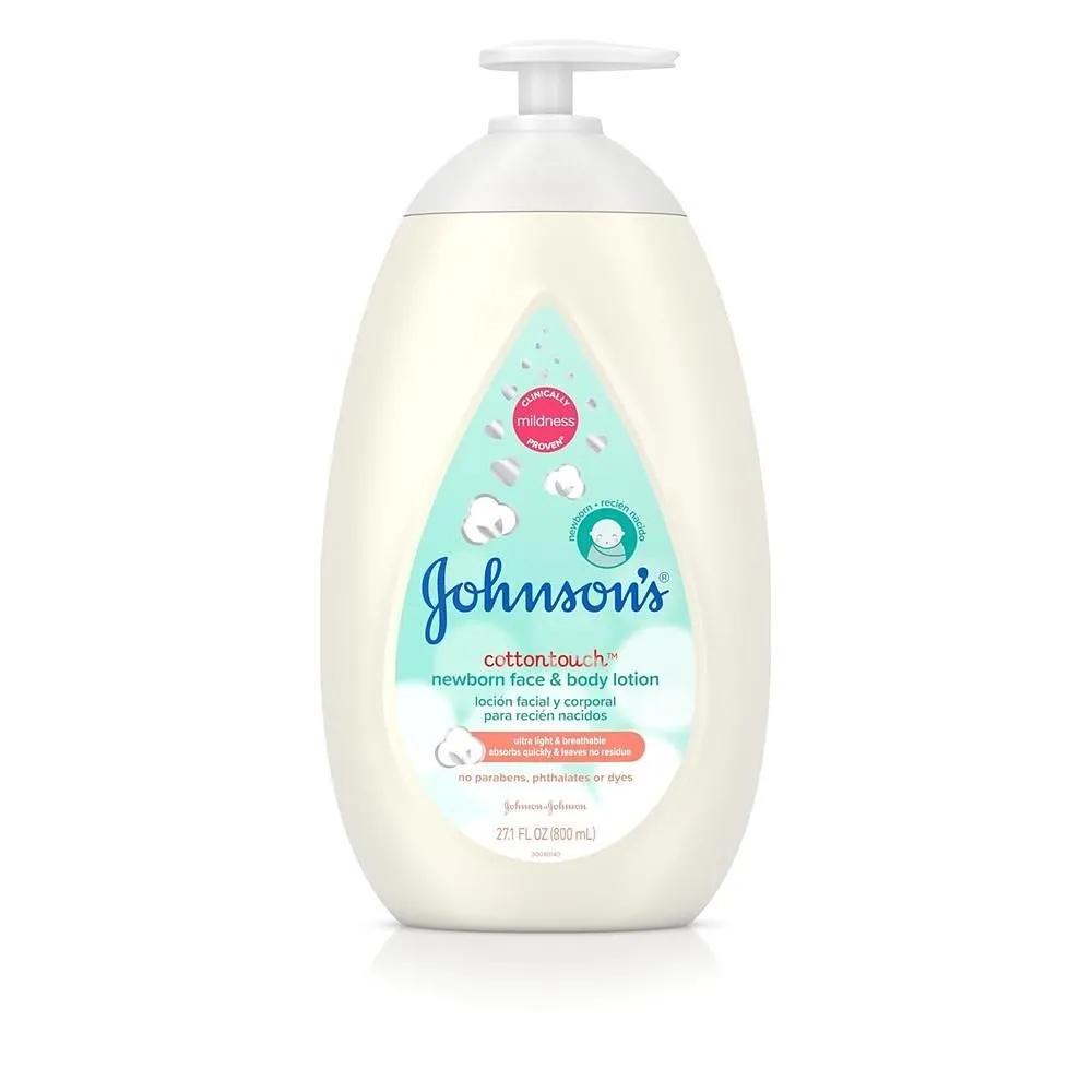 Детский лосьон для тела Johnson s 800 мл 1 упаковка Хлопковое прикосновение Johnsons Baby CottonTouch Лицо и тело новорожденного ребенка