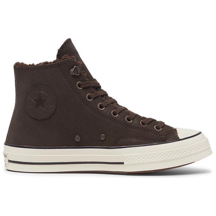 Converse Chuck 70 High Distressed Leather - Fresh Brew Unisex Sneakers Brun A09443C