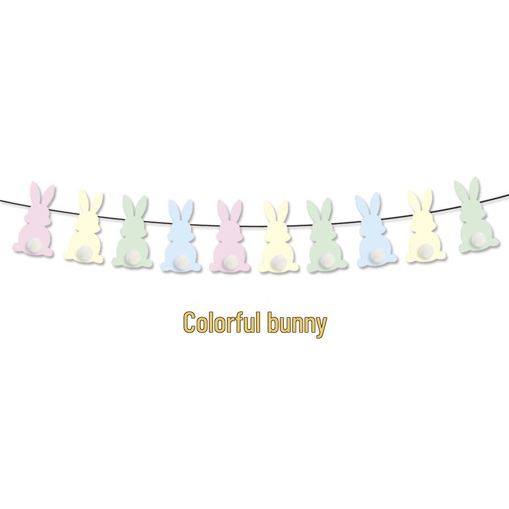 Easter Bunny & Carrot Themed Cake Decoration Banner