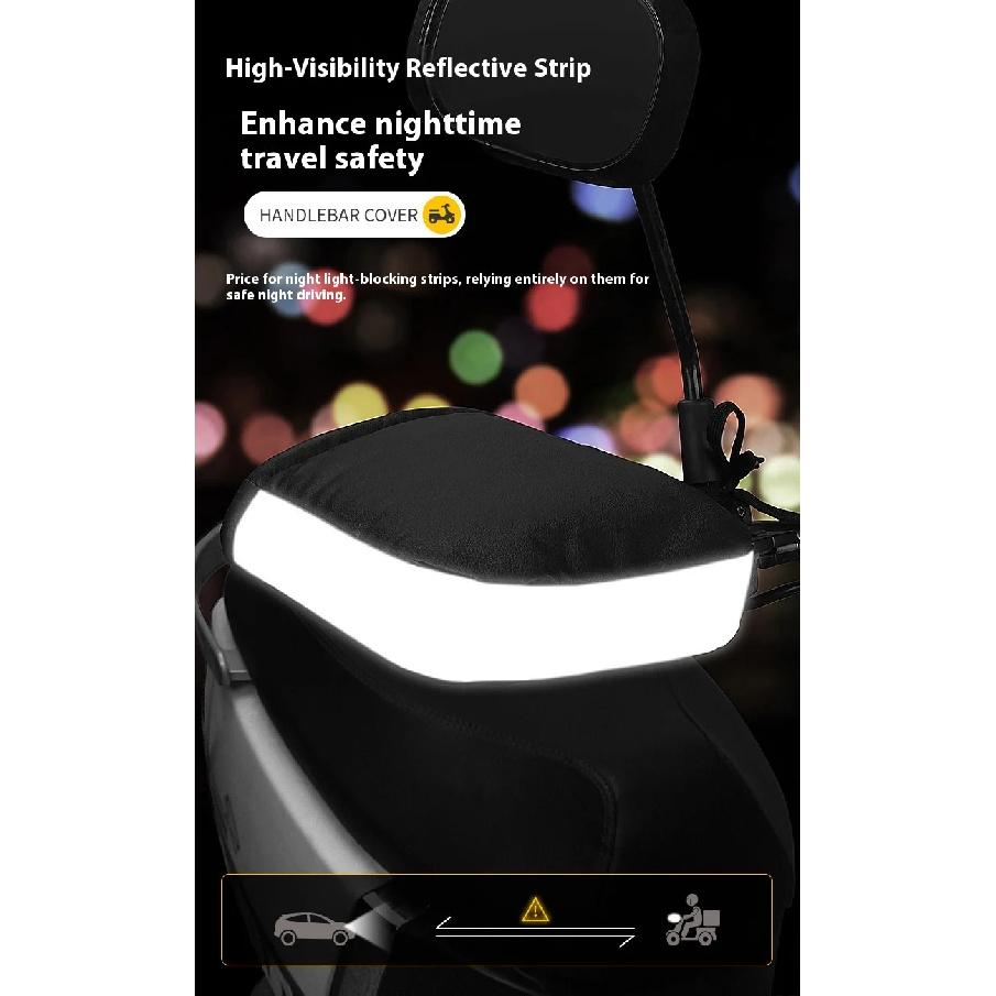 Motorcycle Handlebar Muffs Winter Equipment Mitts Warmer Gloves Waterproof Handmuffs Bicycle Handle Cover Hand Covers Warmers/*-