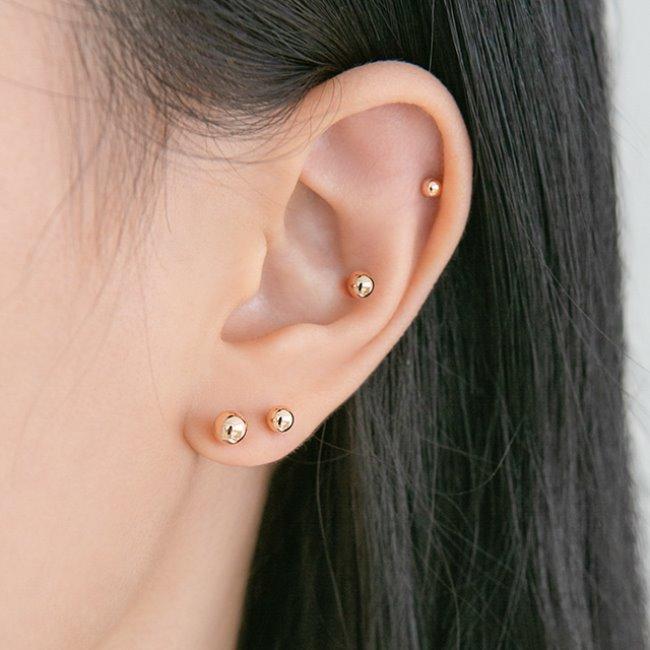 Lunne 14K Ball Piercing (14K Gold) #Pi01 (A Type)