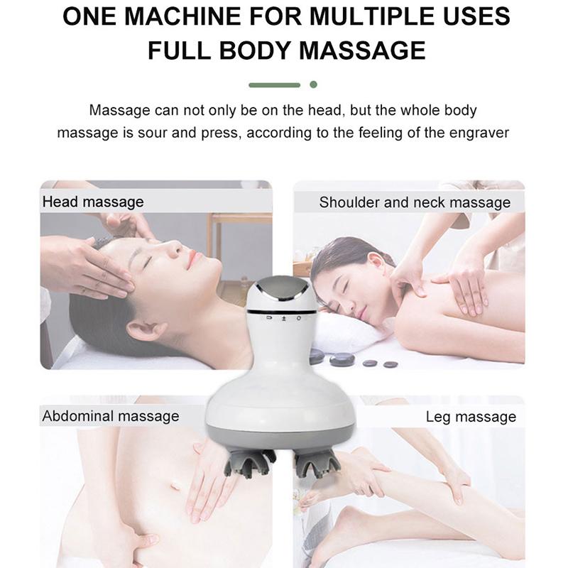 Cordless Electric Scalp Head Massager Stimulates Scalp Hair Growth, Relieves Muscle Back Shoulder Calf Pain