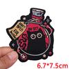 Cute Ghost/Cat Embroidered Patch Cartoon Animal Patch Iron On Patches For Clothing Thermoadhesive Patches For Clothes Jacket DIY