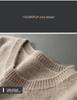 Men's Thickened Cashmere Sweater: Autumn/Winter Round Neck, Musical Note Design, Business Casual