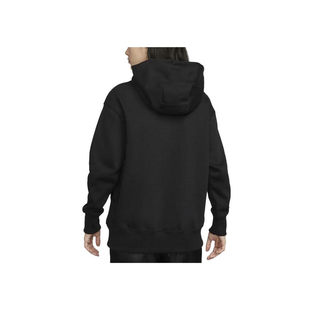 Nike Letter Print Hooded Pullover Long Sleeve Sweatshirt Women Sweatshirt Black FD0855-010