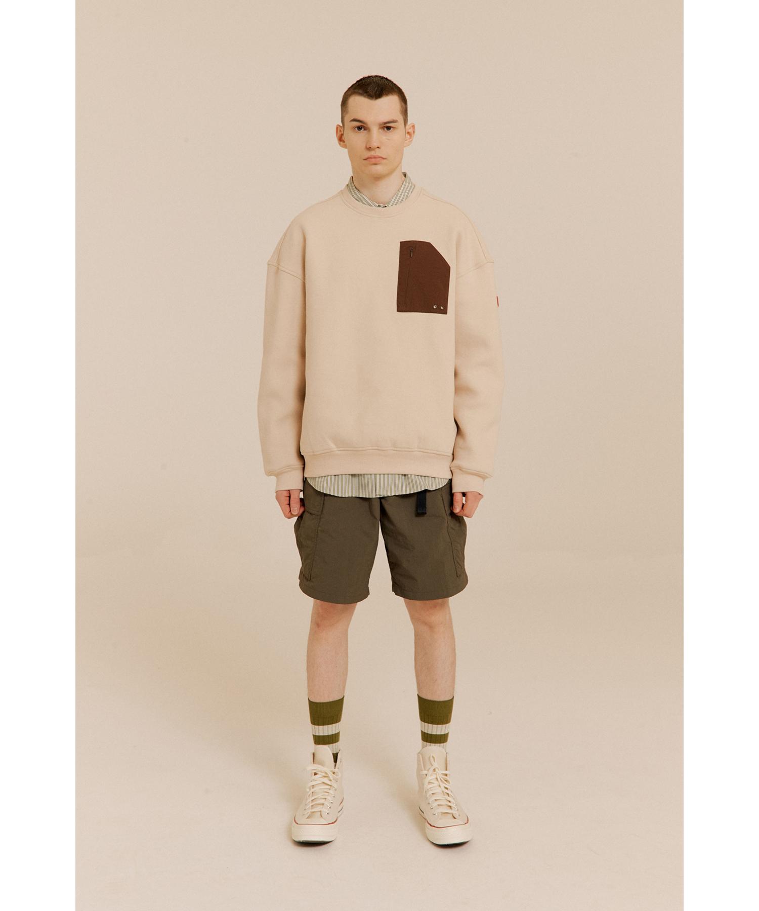 Свитшот Abu Garcia с вышивкой Boucle Светло-бежевый L/Beige/M