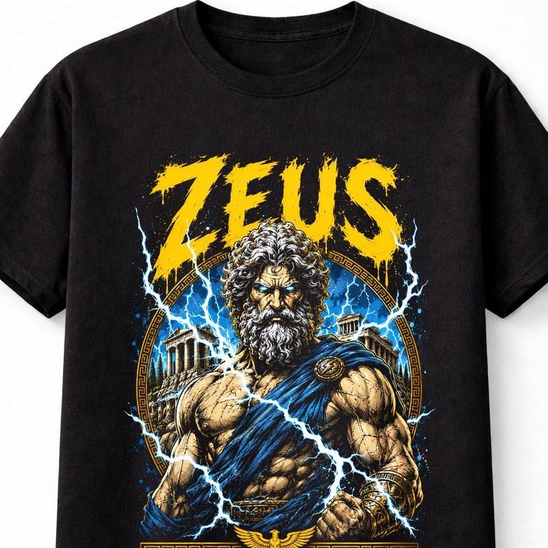 Zeus Greek Mythology Lightning God Olympus Unisex TShirt