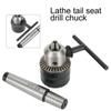 5/64\'\' To 1/2\'\' Drill Chuck Tool With MT2 Morse Taper Arbor and Key For Lathe