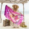 Labubu Customize Text Beach Towel Super Soft Microfiber Quickdry Fabric Perfect for Traveling Yoga Camping and Swimming