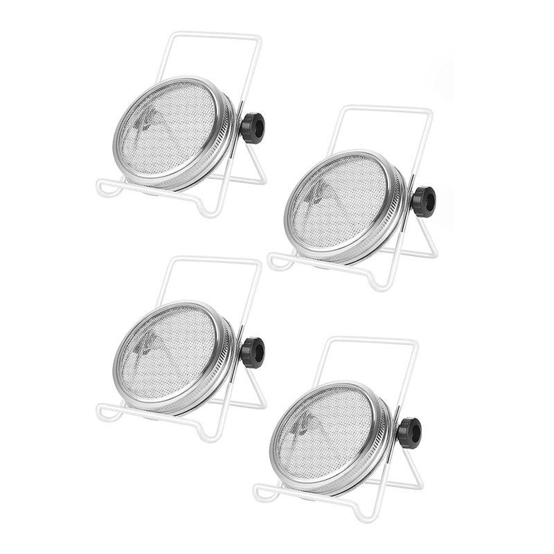 Sprouting Kit,Stainless Steel Sprouting Jar Lids Stands Jar Screen Lids For Regular Mouth Jar Canning