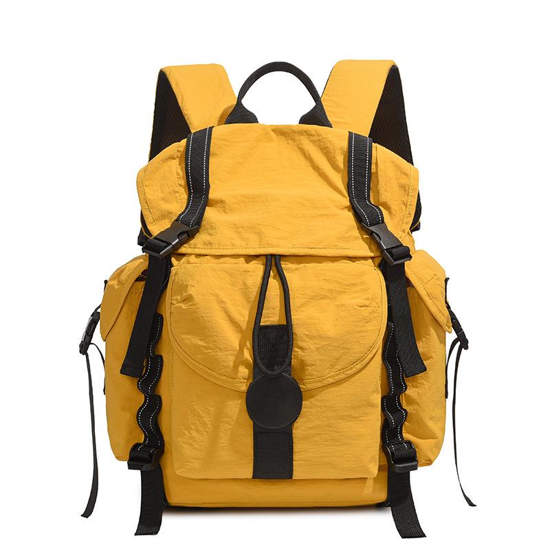 Backpack New Ins Simple Nylon Lightweight Backpack Travel Mountaineering Bag Student Computer Bag Male