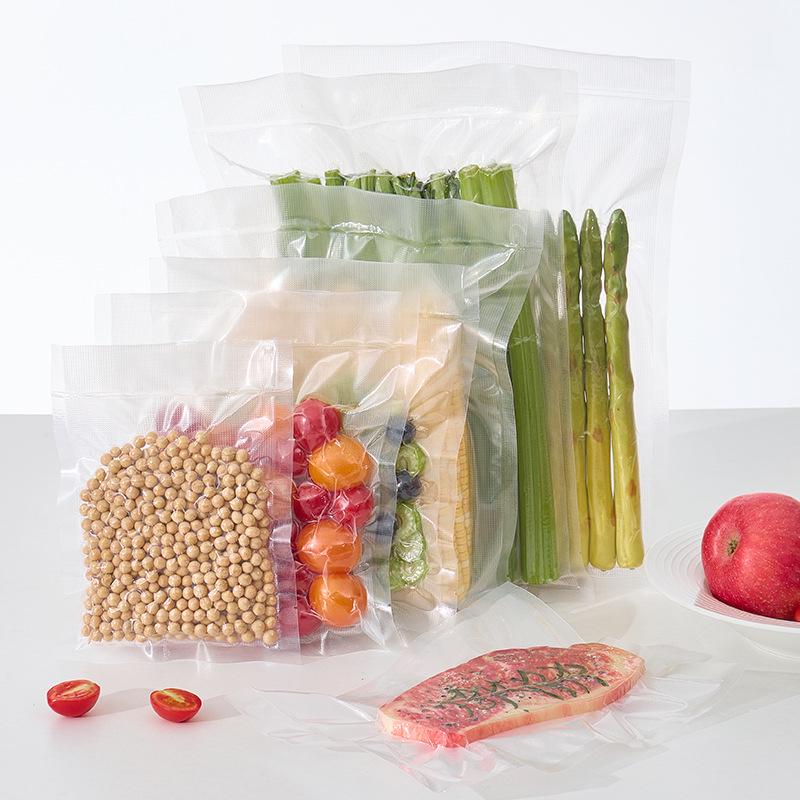5m Food-Grade Cuttable Vacuum Bag, Transparent Dot Pattern for Food Preservation