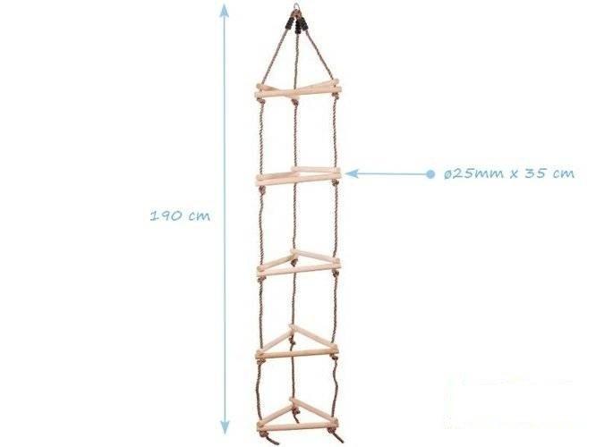 Rope ladder 3-sided Fun