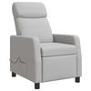 Massage Recliner Chair Cloud Gray Fabric