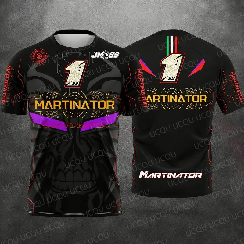 T-shirt da Corsa per Moto Nuova 2026 - Pilota #89 Jorge Martín & Pilota #72 Marco Bezzecchi Maglietta Casual per Fan da Uomo e Donna