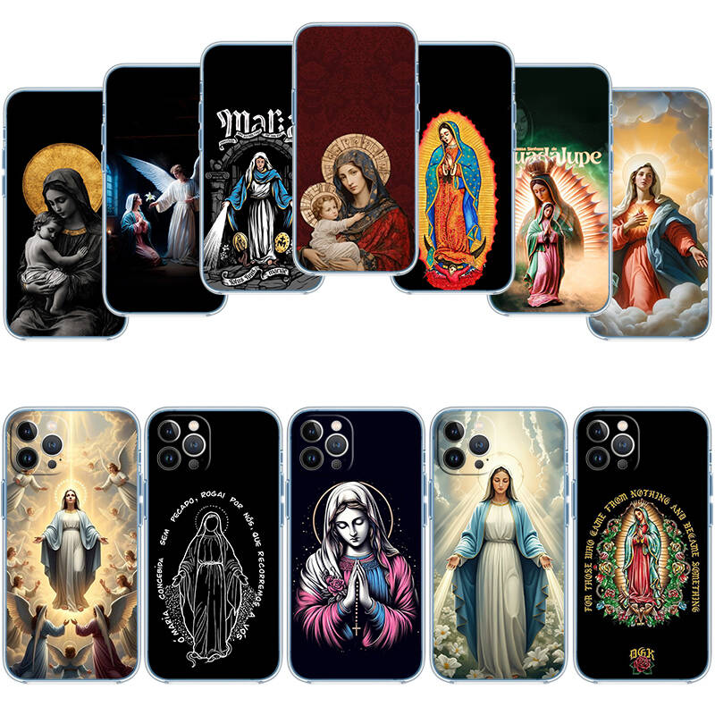 Virgen Maria Phone Case for Motorola Edge 20 30 S30 40 50 Fusion Lite Plus Pro Neo Ultra One Hyper Power Action Zoom Macro Vision