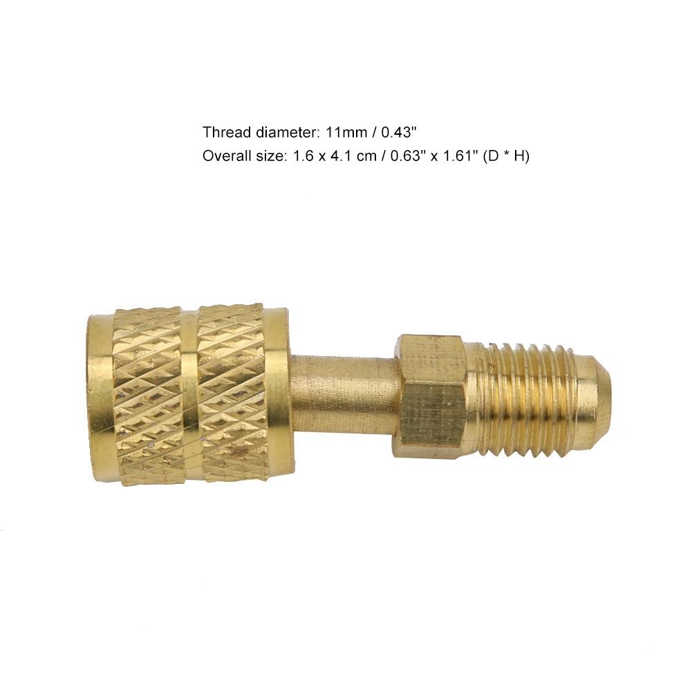 New R410 Brass Adapter 1 4 Male to 5 16 Female Charging Hose to Pump High Quality