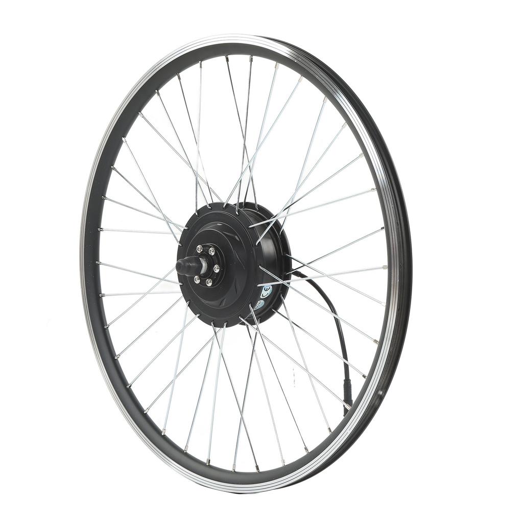 36V 500W Bike Motor Wheel Kit Bike Modified Brushless Toothed Motor Kit Front Drive Kit with LCD3 Panel Configuration