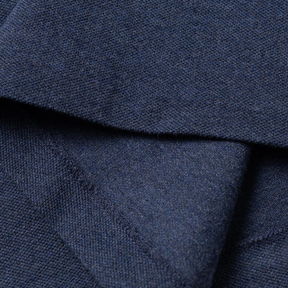 Polo Ralph Lauren Ss23 Solid Color Logo Embroidered Half Button Short Sleeve Polo Shirt Men Tops Navy-Blue 710794275-041