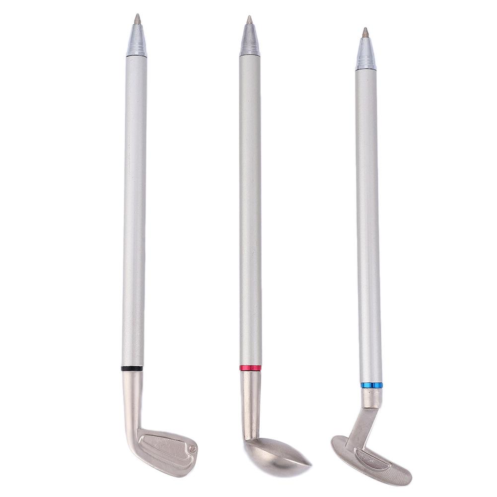 Golf Ball Shape Pen Holder Pencil Vase Desktop Set With Clock 3 Pens for Study Office(green)