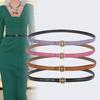 Women's Belt Trendy and Fashionable Thin Belt Design Niche with Jeans Suit Black Simple Versatile Trousers