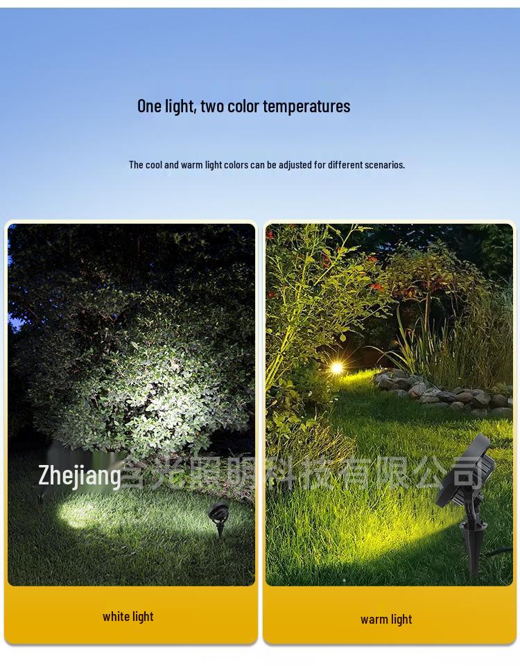 Waterproof Solar Tree Spotlight for Outdoor Courtyard and Garden