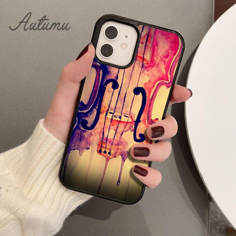 Cello Music Instrument Art Phone Case for iPhone 11 12 13 14 Pro Max Mini XR XS SE 2020 6S 7 8 Plus Samsung Galaxy S21 S22 Cover