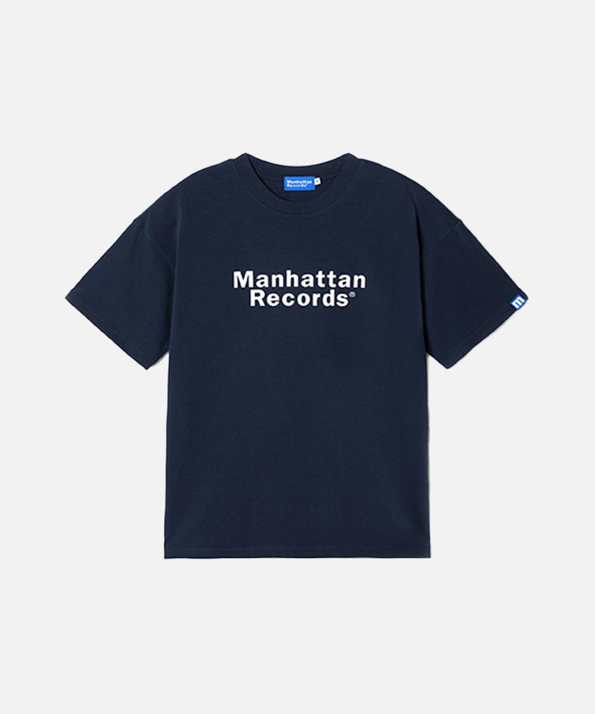 Maenhatanlekojeu Manhattan Records Classic Logo T-Shirt - Navy
