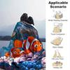1 Stück, Inspirierte Clownfisch-Design-Decke im Stil von "Findet Nemo", Perfekt für Heimdekoration, Sofabezug, Reisen, Camping, Auto, Büro-Nickerchen
