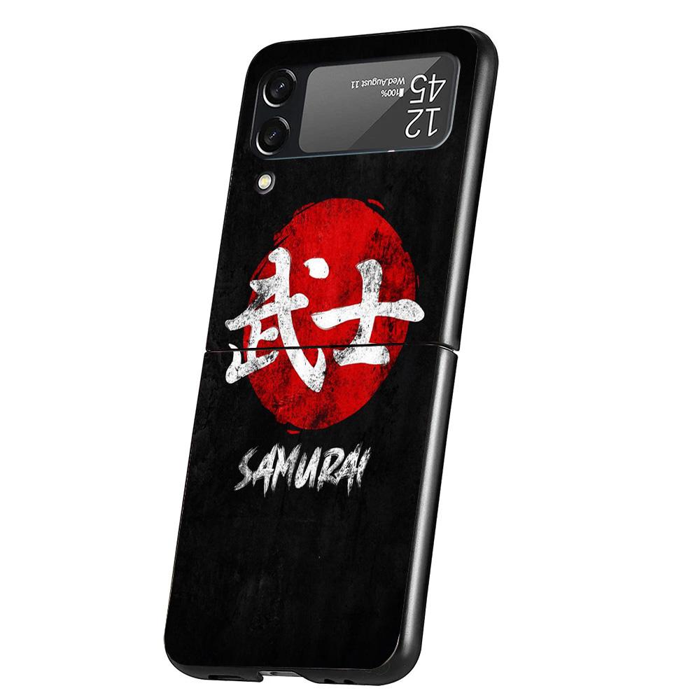 Japanese Dark Dragon Tattoo Case Phone Cover for Samsung Galaxy Z Flip 6 5 4 3 5G ZFlip6 ZFlip5 ZFlip4 ZFlip3 Black Hard Trend F