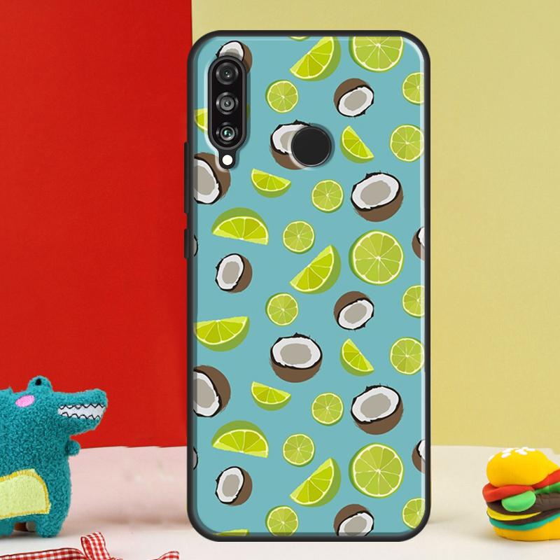 Summer Fruit Coconut For Huawei Nova 9 10 SE 12i 12s 11i 5T Y91 Y90 Y60 Y70 Y72 Y61 P60 Pro P20 P30 P40 Lite Case