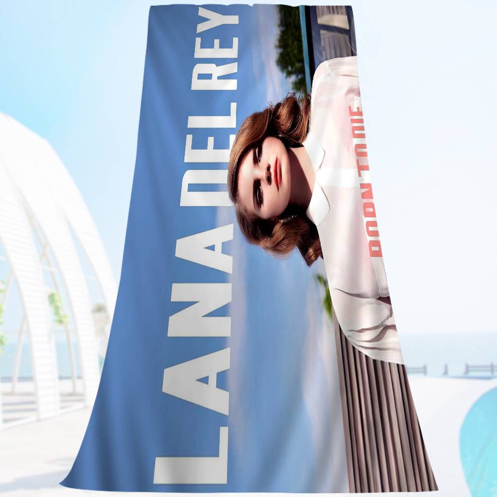 Singer L-Lanas Del Rey Bath Towel Microfiber Soft Water Absorbing Breathable For Girl Kids Decorative Cartoon Beach Towel