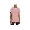 adidas Neo Logo Print Round Neck Pullover Sports Short Sleeve T-Shirt Women T-Shirts Pink HH7658