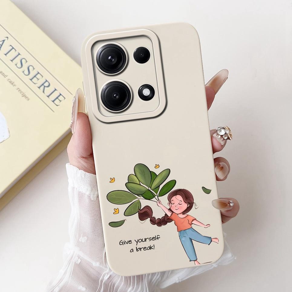 

Flower Bow Love Heart Printed Phone Shell For Xiaomi Redmi Note 14 Pro pro+ Case Matte Silicone Back Cover For Redmi Note 14 14S Redmi Note 14 4G