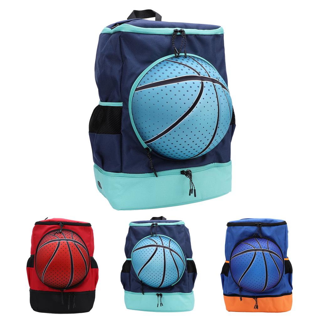 Basketball Backpack with Shoe Compartment Oxford Cloth Breathable Soccer Backpack Sports Bag for Out