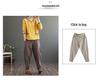 Plus Size Retro V-Neck Cotton Linen T-Shirt for Spring/Autumn - Long Sleeve, Loose Fit, Versatile Pullover for Women