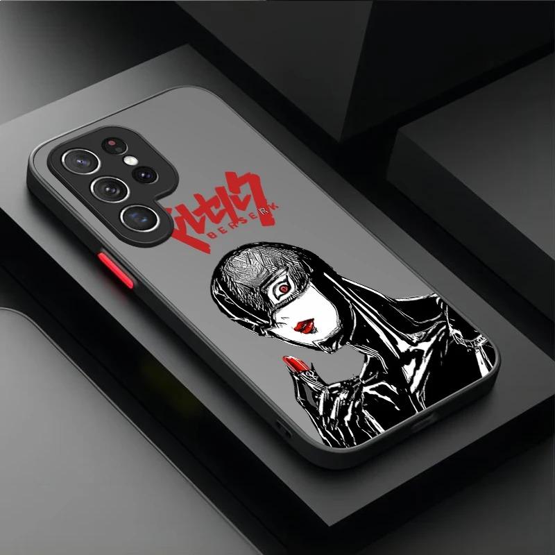 Matte Phone Case for Samsung Galaxy S26 Edge S25 S24 S23 Ultra S22 Pro S21 Plus FE A07 4G A17 A37 A57 Berserk Comics Anime Cool