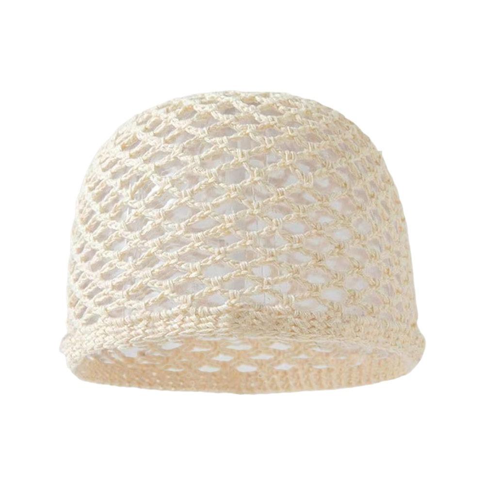 Cappello lavorato a maglia traforato Cappello all'uncinetto traforato Berretto alla moda Donna