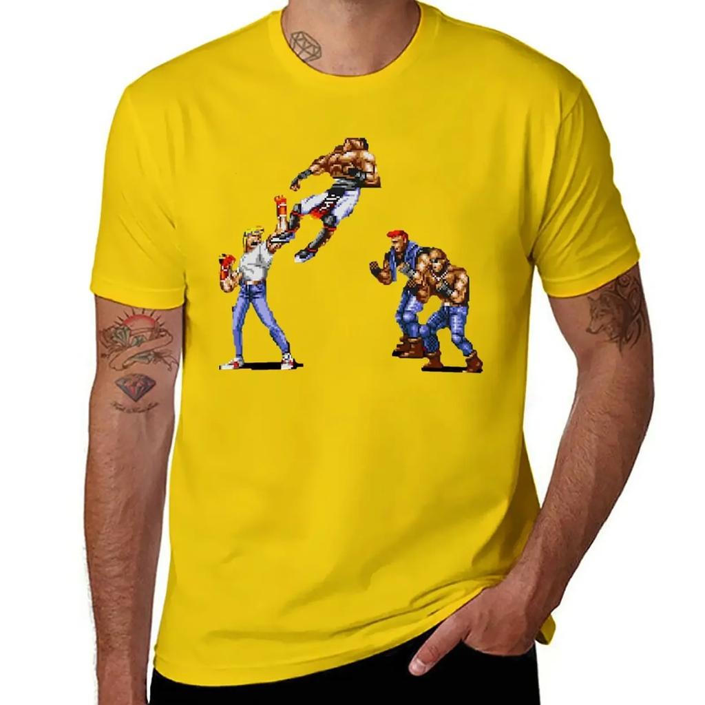 Streets of Rage - T-Shirt Axel vestiti estetici vestiti anime t-shirt pesanti da uomo