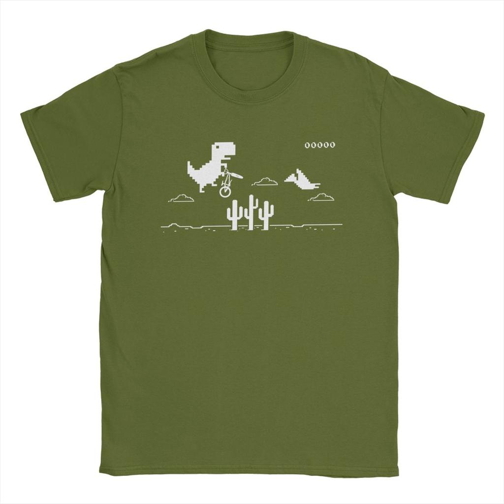 Herren T-Shirts T-Rex BMX Offline Vintage Baumwolle T-Shirts Kurzarm T-Shirts Rundhals Kleidung Geburtstagsgeschenk